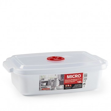 Recipient cuptor microunde rectangular -1,6 l