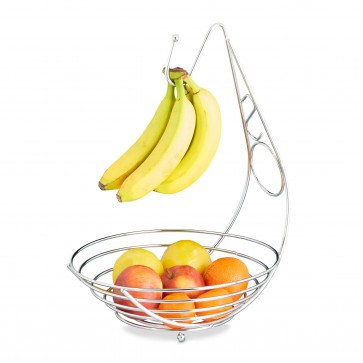Cos metalic fructe cu suport banane