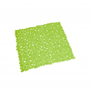 Covor baie plastic, patrat, dimensiune 52x52 cm, Graz verde