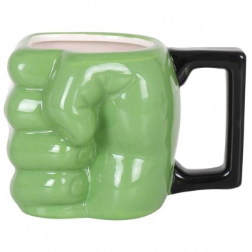 Cana ceramica 3d pumn Hulk-410 ml