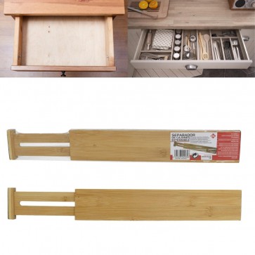 Separator lemn extensibil pentru sertare 42x5,5x1,5 cm