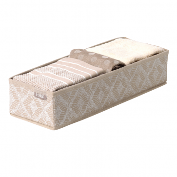 Cutie textila pentru organziare accesorii imbracaminte in sertare, Macrame, 42x14x9cm