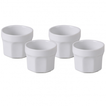 4 recipiente ceramica pentru servire si prezentare Ø 5,5 cm