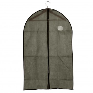 Husa cu fermoar pentru protectie haine, 60x100 cm -gri, material TELA