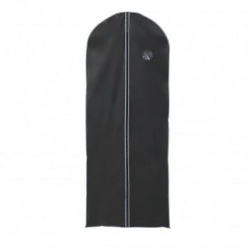 Husa haine neagra, cu fereastra - 100x60 cm