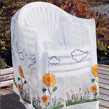 Husa de protectie pentru 4 scaune - Floarea soarelui