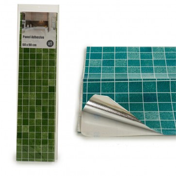 Autocolant aluminiu protectie perete bucatarie 60x90 cm-verde