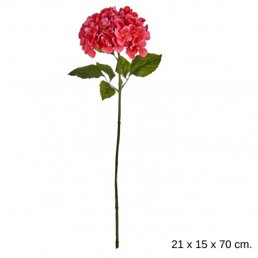 Floare artificiala hortensie 21 x 15 x 70 cm. Floare decorativa artificiala hortensie, model 3d
