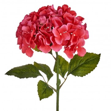 Floare artificiala hortensie 21 x 15 x 70 cm. Floare decorativa artificiala hortensie, model 3d