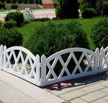 Gard pentru gradina-2,3m-alb