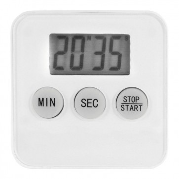 Cronometru bucatarie digital, alb, cu magnet