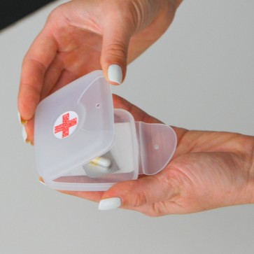 Cutie pastrare pilule medicamente-transparent