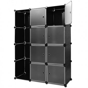 Sistem cubic modular pentru depozitare-negru 