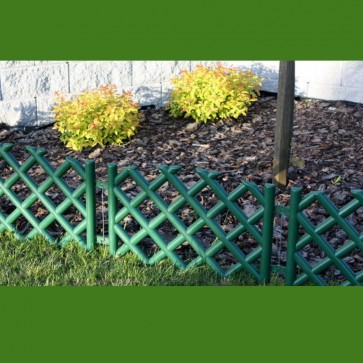 Gard de gradina din plastic-3,5 m-verde