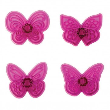 Set 4 forme-cutter fluture, freza patiserie fluture - JEM