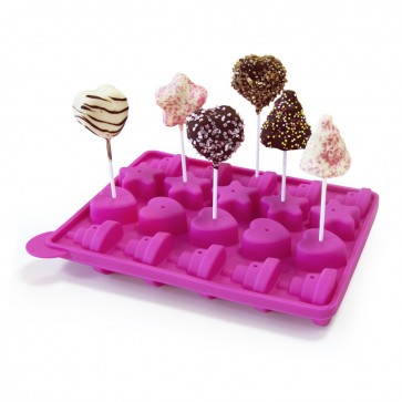 Forma silicon pop cakes + bete-Fantezie-roz
