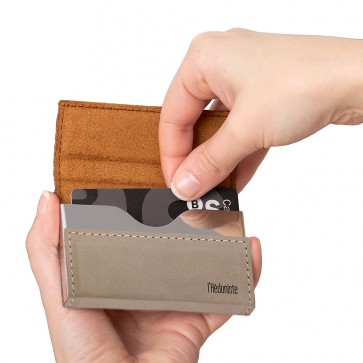 Mini portofel-portcard Hedonism-bej