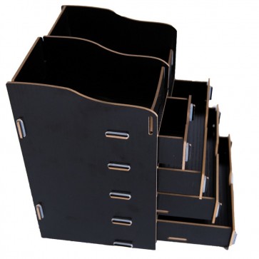Organizator birou 3+1 sertare si 2 compartimente ‐ Bella negru