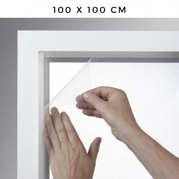 Plasa tantari 100 x 100 cm, alb, cu velcro