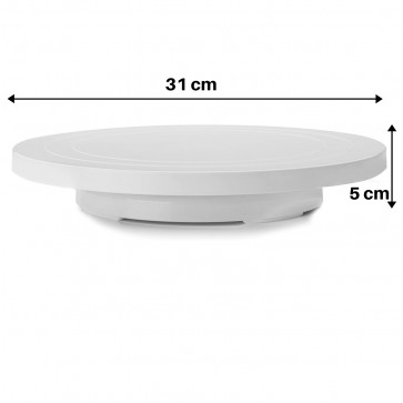 Platou rotativ ornare tort 31 cm-Ibili. Suport rotativ decorare, servire tort.