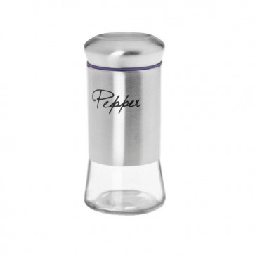 Recipient sticla, solnita cu capac pentru piper-150ml-violet