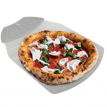 Spatula pizza si prajituri, inox cu maner plastic, 25x36 cm, Quttin