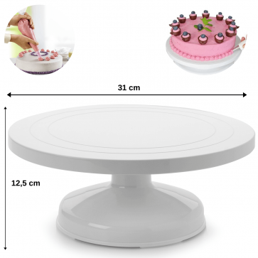 Suport rotativ inalt pentru ornat tortul-Ibili, platou rotativ pentru decorare tort