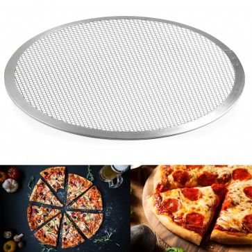 Tava metalica tip sita, plasa pentru pizza, tava pizza perforata 
