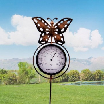 Termometru decorativ gradina - Fluture