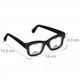 Deschizator capace in forma de ochelari 14 cm
