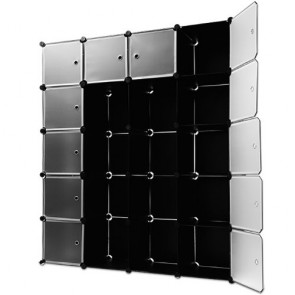 Dulap modular depozitare 20 cuburi-negru