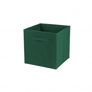 Cutie depozitare pliabila tip cub, verde busuioc, 31x31 cm, Happymax