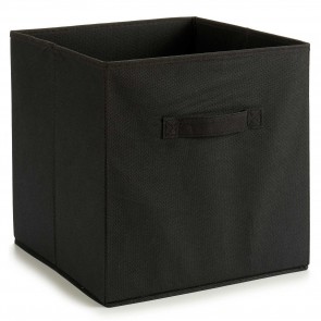 Cutie, cos depozitare textil, pliabil tip cub 31x31cm-negru