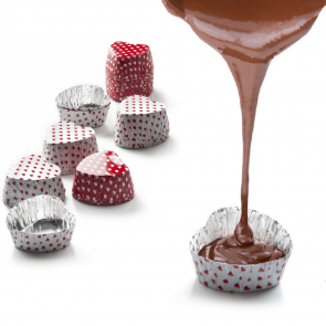 36 forme pentru praline sau bomboane din ciocolata inima-Ibili