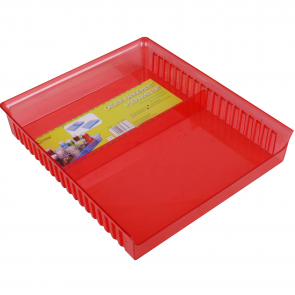 Cutie rosie transparenta pentru depozitare si organizare alimente in frigider. cutia pentru frigider va ajuta sa pastrati frigiderul organizat si astfel veti avea mai mult spatiu pentru depozitare. 