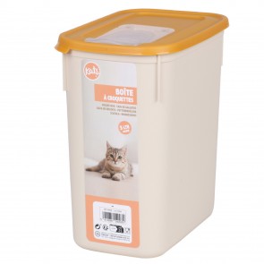 Cutie-dispenser cu capac pentru hrana uscata pisici 3 litri Kats. recipien1t cu capac pentru hrana uscata caini si pisici