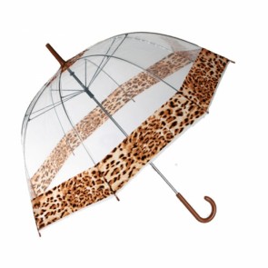 Umbrela transparenta Leopard