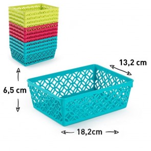 Cutie depozitare plastic, multiple intrebuintari 18,2 x 13,2 cm 