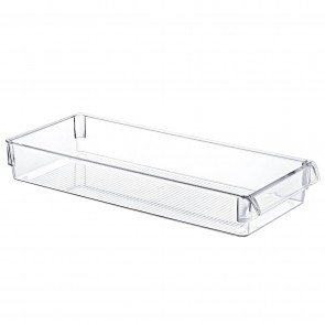 Cutie plastic transparent pentru depozitare si organizare, 36x15x5 cm, Quttin