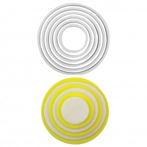 Set 6 forme-cutter cerc, decupatoare rotunde, cercuri-PME