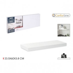 Raft de perete, suspendat, alb, 23.5x60x3.8 cm, Confortime