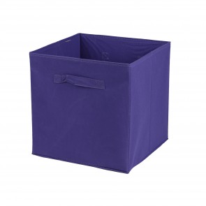 Cutie depozitare pliabila tip cub, violet orhidee, 31x31 cm, Happymax, cub textil cos pentru depozitare, cutii cosuri pentru depozitat, cos textil, cub textil, Cutie pliabila pentru depozitare, tip cub 30x30x30 cm