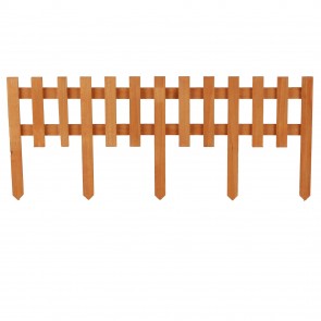 Gard decorativ de gradina din lemn natural, 60x25 cm. Happymax
