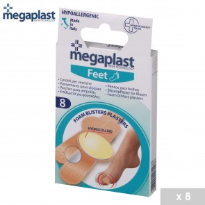 Plasturi pernite cu hidrocoloid pentru vezicule si bataturi 8 buc -Megaplast