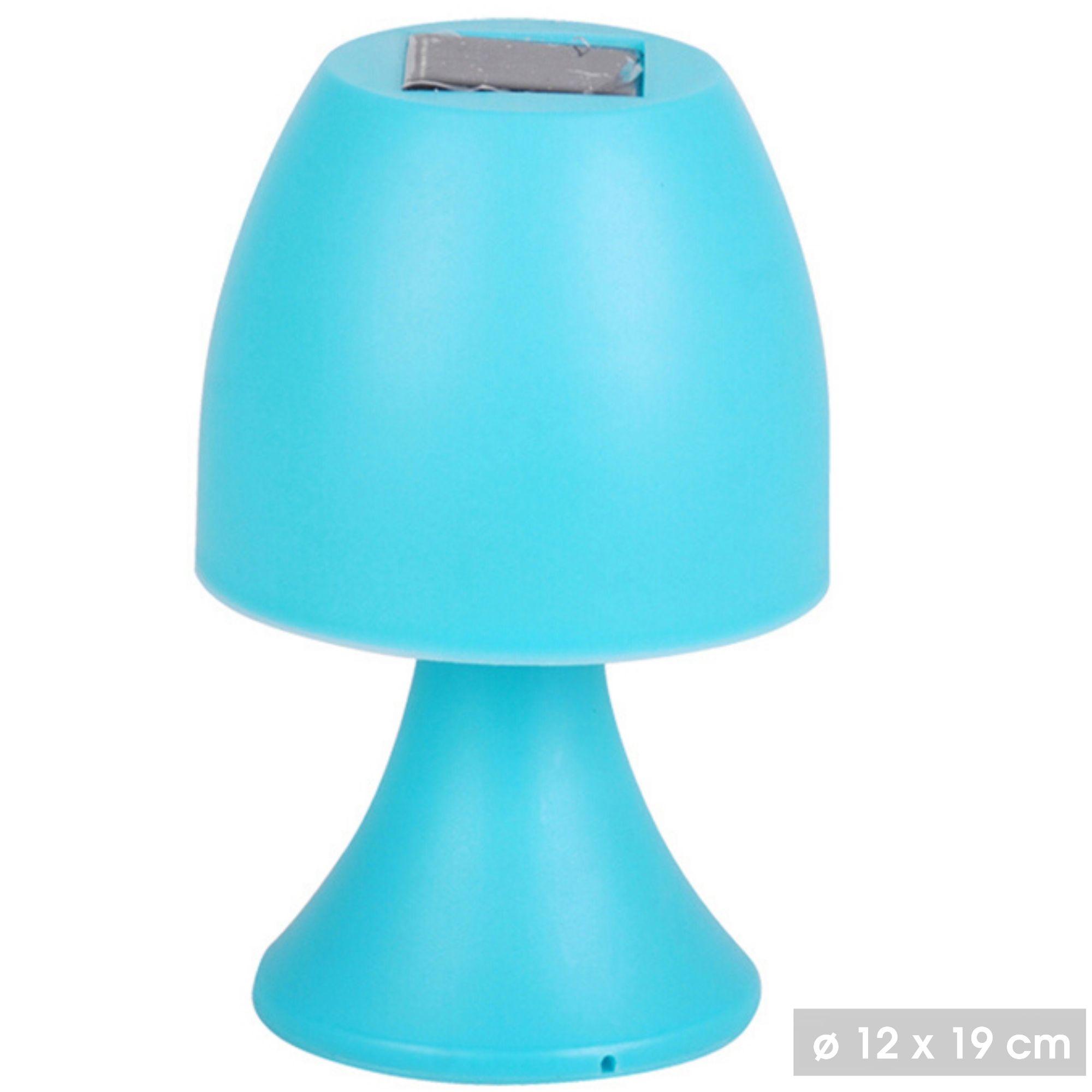 Poza Lampa solara model veioza 19cm-bleu
